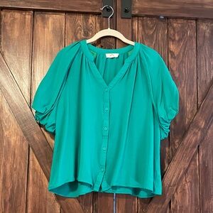 Entro Vibrant Green Blouse